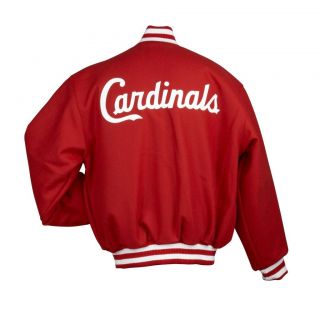 JH Designs Mens St. Louis Cardinals Domestic Wool Jacket
