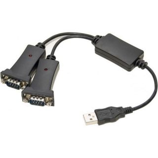 Convertisseur USB vers série RS 232   2 ports DB9   Ce convertisseur