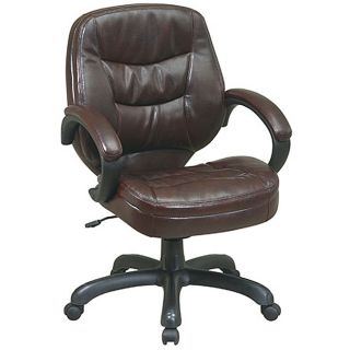Mid back Executive Espresso Bonded Eco leather Chair