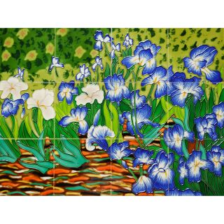 Irises Mural Wall Tiles Today $179.99 5.0 (5 reviews)