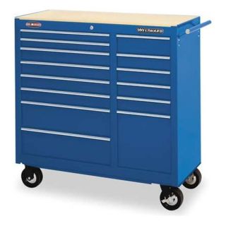 Westward 4FB57 Tool Cart, 14 Dr, 40 3/4 In, Blue