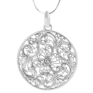 Tressa Sterling Silver Balinese Filigree Necklace