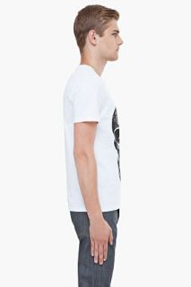 Alexander McQueen White Ivy Skull T shirt for men