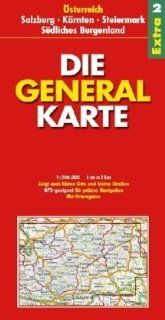 Die Generalkarte Extra Salzburg, Kärnten, Steiermark, Südliches