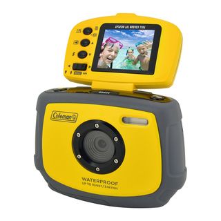 Coleman Xtreme C4WP Y 12MP Waterproof Digital Camera with Flip up