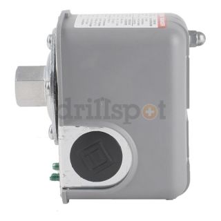 Square D 9013FYG2J25 Pressure Switch, 60 80PSI, 1Port, DPST, 10A
