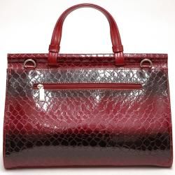Dasein Patent Alligator Skin Embossed Leatherette Briefcase
