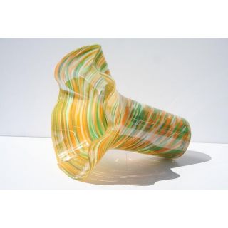 Hand blown Green/ Yellow Glass Vase Today $104.99 Sale $94.49 Save