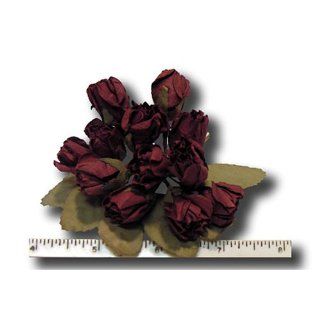 Lot of 144 Burgandy Silk Mini Roses Crafts Floral Flowers