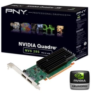 PNY NVIDIA Quadro NVS 295   Carte graphique 256 Mo GDDR3   PCI Express