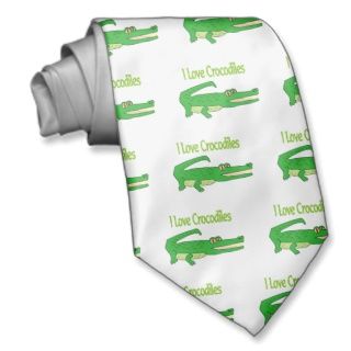 Liebe Krokodile Personalisierte Krawatten